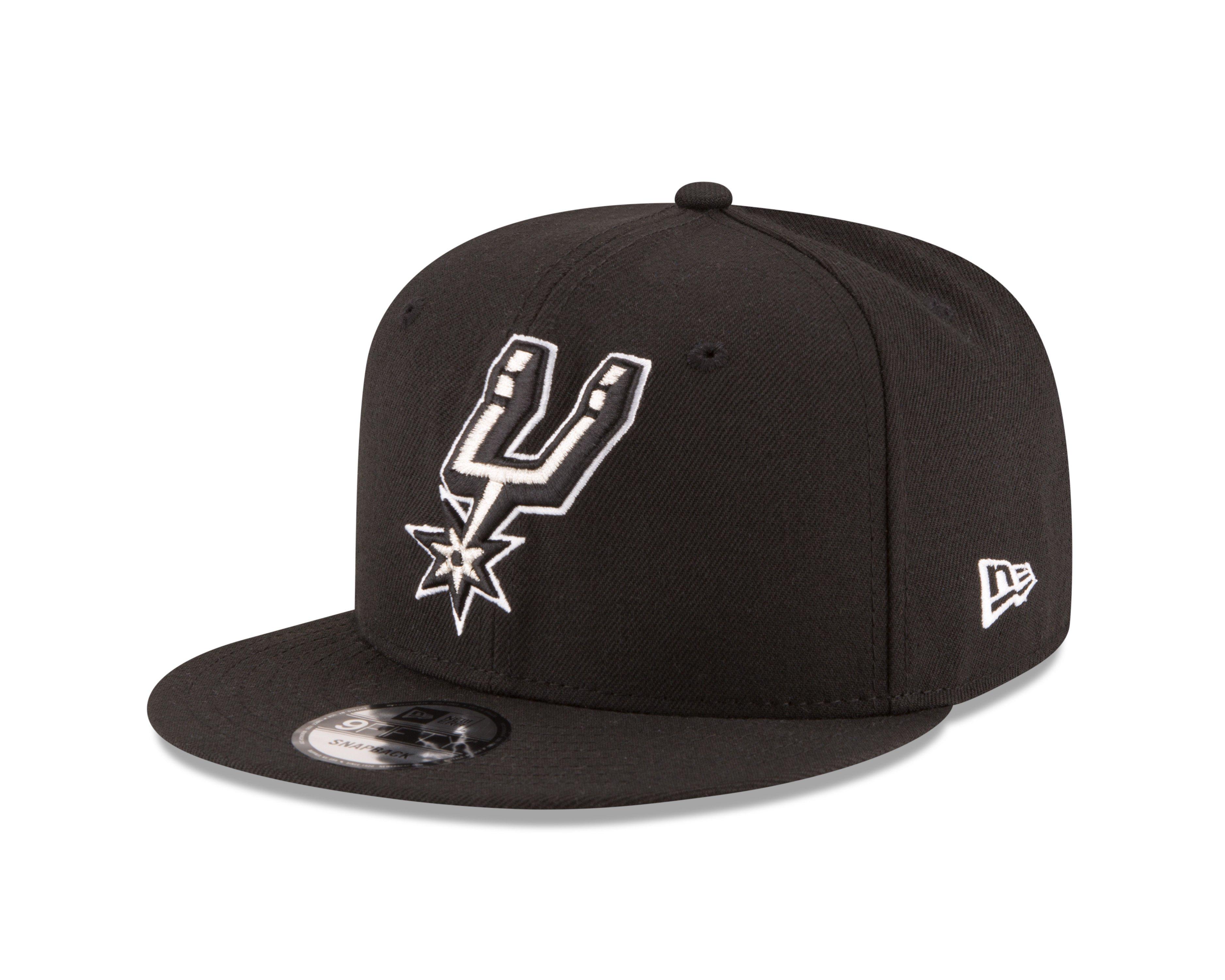 New Era San Antonio Spurs 9FIFTY Snapback Hat - Black - BLACK
